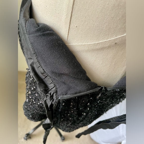 J.Crew Collection Sequin Tie Side Shorts Black Size 10 Style: 30121 - Picture 9 of 13